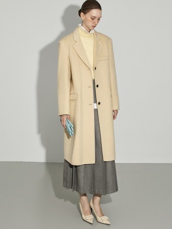 J2962 羊毛手工大衣 Korea