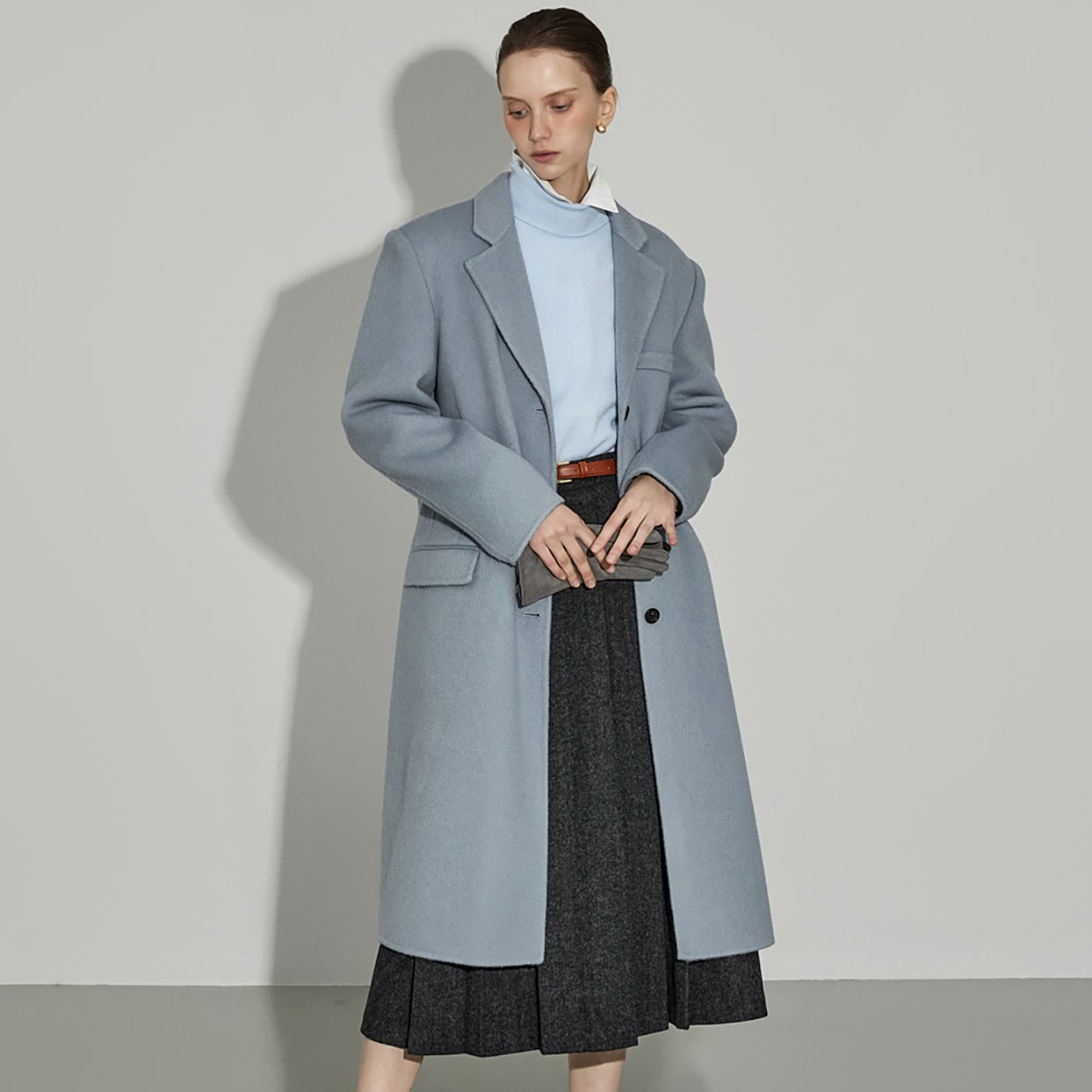 J2962 羊毛 fox 手工製作 大衣