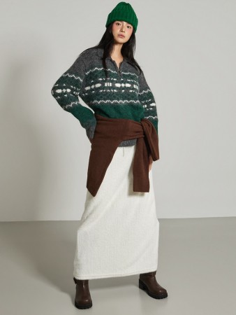 SK3107 马海毛裙子 Korea