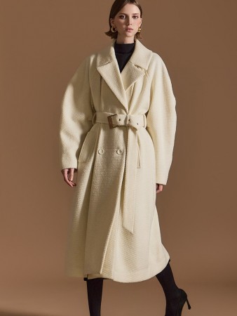 J2598 羊毛大衣（配腰带） Korea