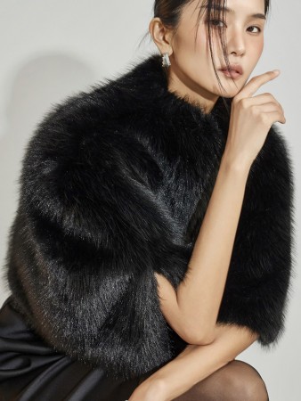 J2984 皮草披肩 Korea