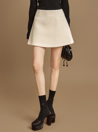 SK3118 羊毛迷你裙 Korea