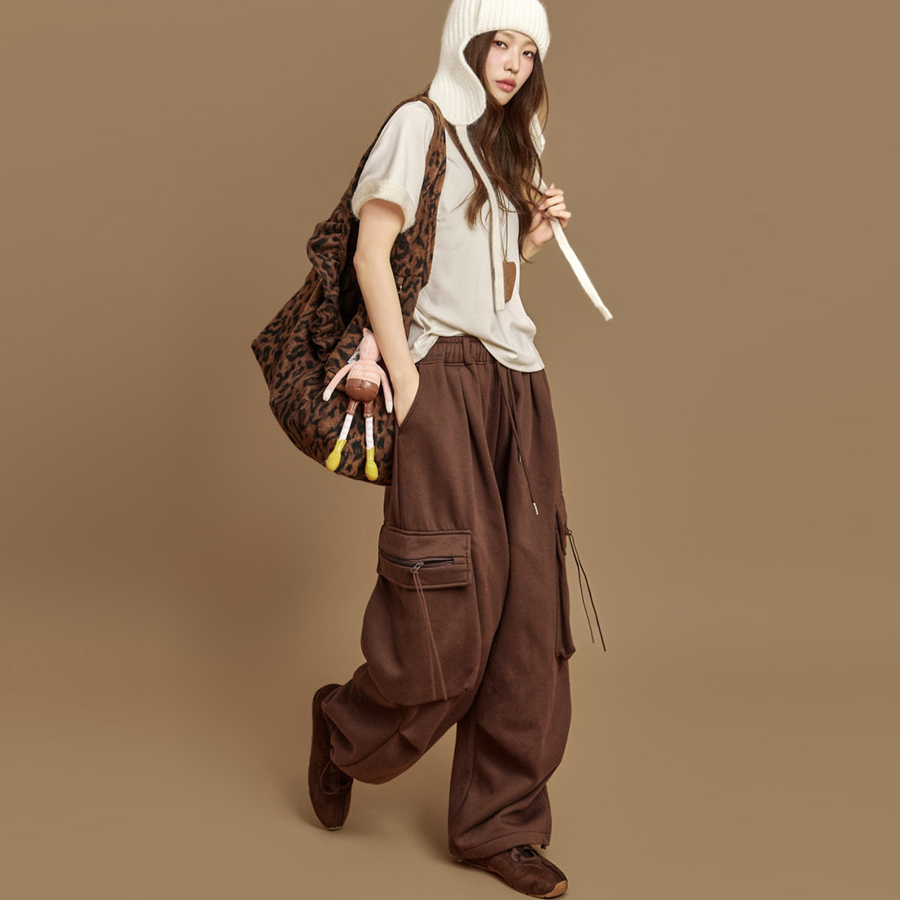 P3698 工裝加绒裤子