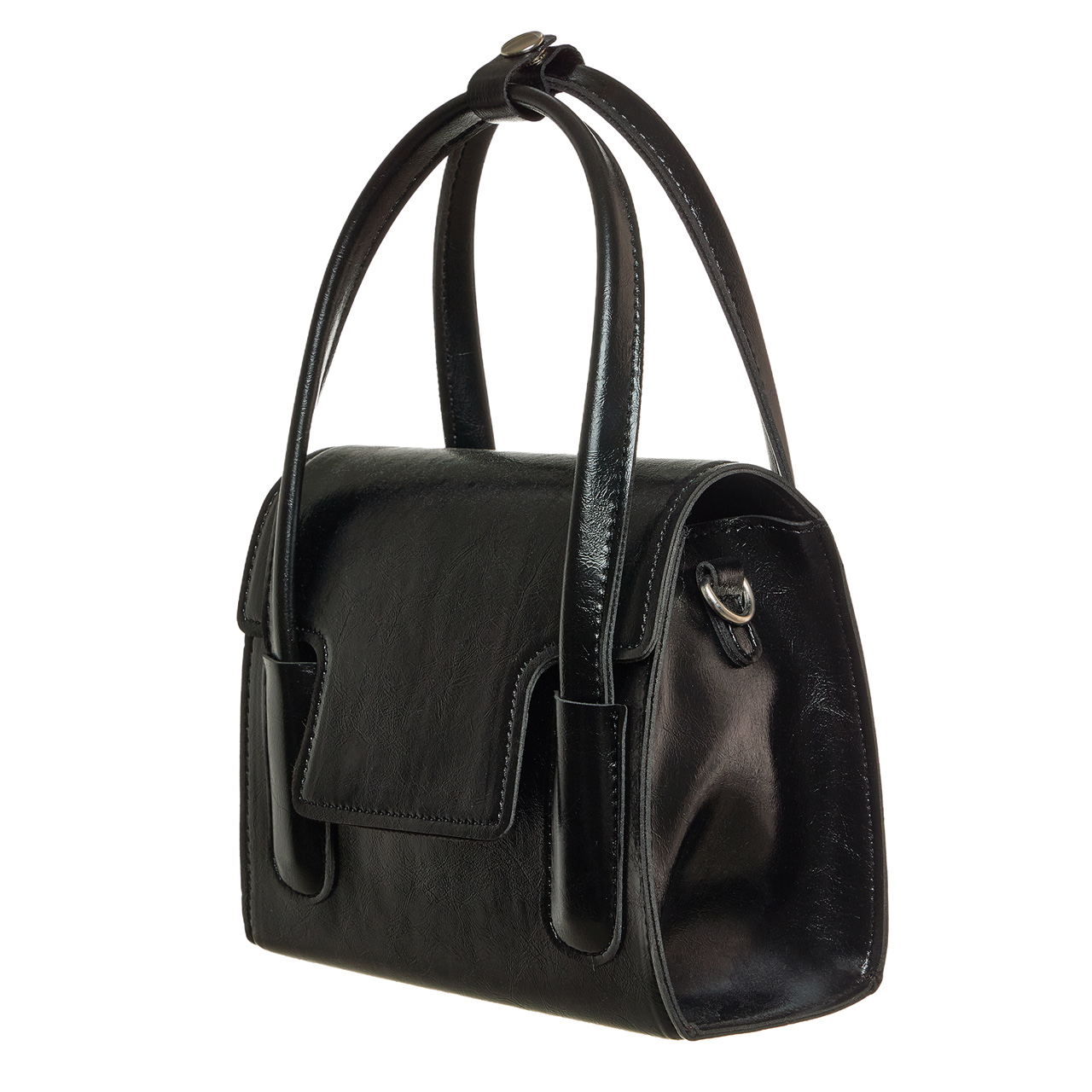 A-1823 裂紋皮革方形迷你包