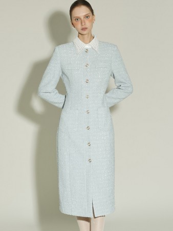 D5405 花呢連衣裙 Korea