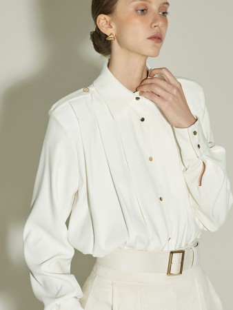 B3150 細褶雪紡衫 Korea