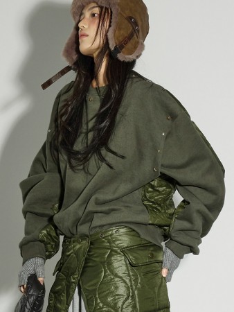 E4052 絎縫 加絨 運動服 Korea