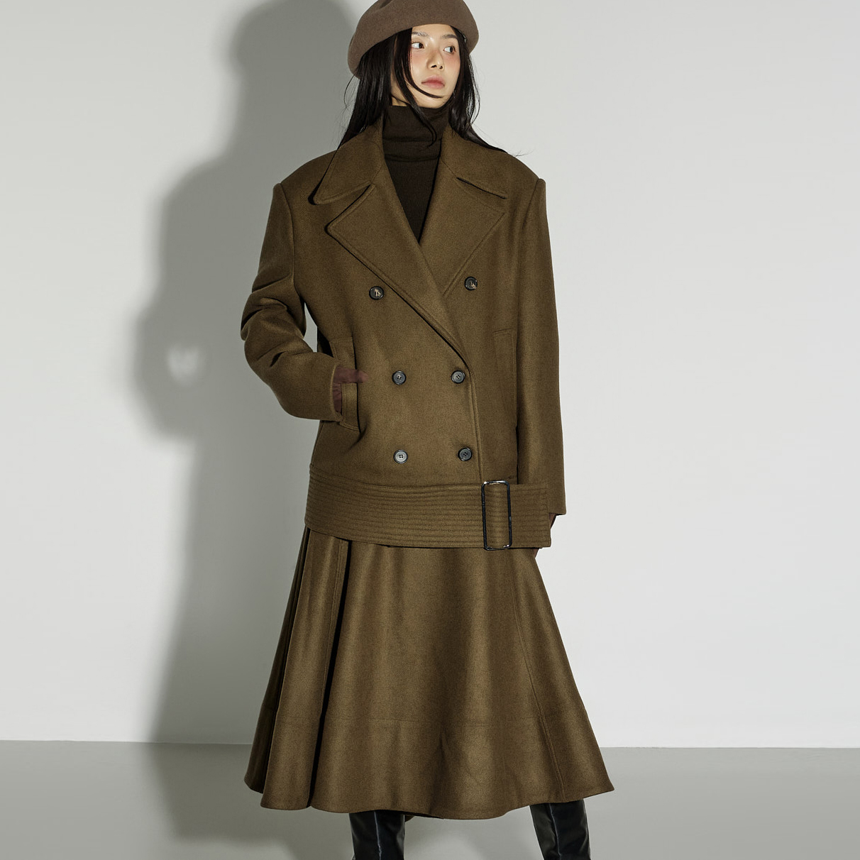 TP9195 大衣 裙 套装