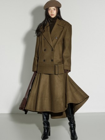 TP9195 大衣 裙 套装 Korea