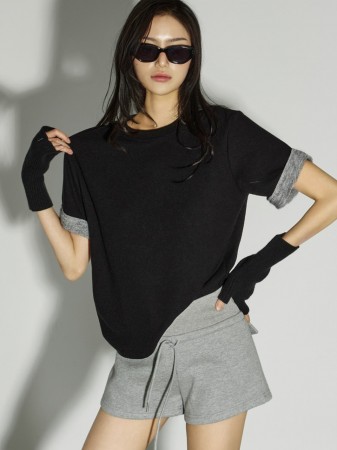 E4044 单色加絨上衣 Korea