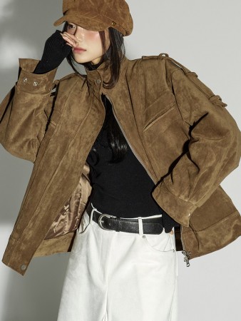 J3015 绒面革 毛衣外套 Korea