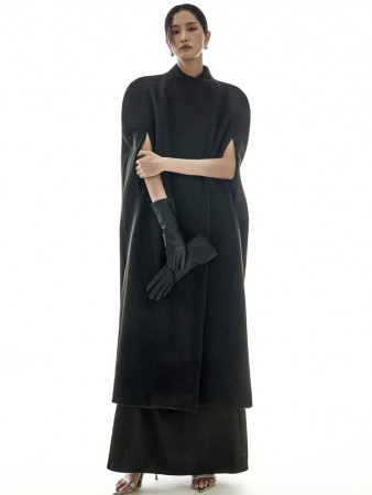 J3036 披肩 极长 大衣 Korea