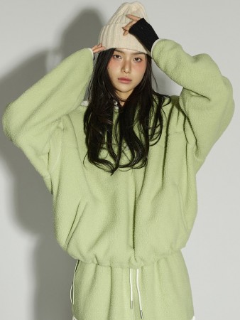 E4055 细绳 帶帽 上衣 Korea