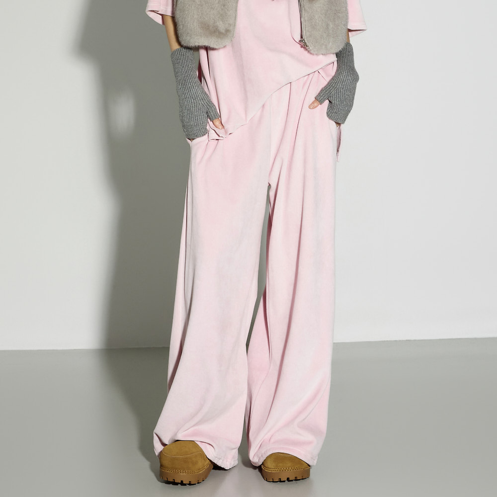 P3696 天鵝絨 運動服 褲子