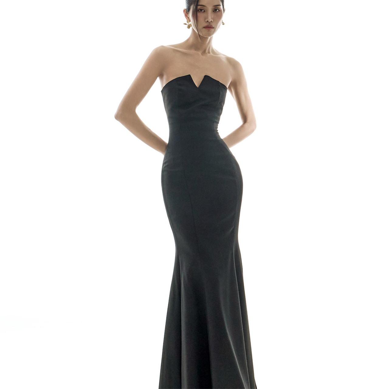 D9580 抹胸 鱼尾裙 連衣裙