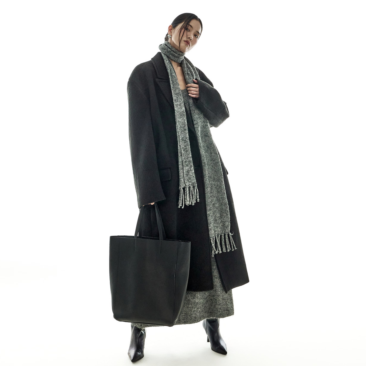 J3035 헤어리 合身定製 大衣