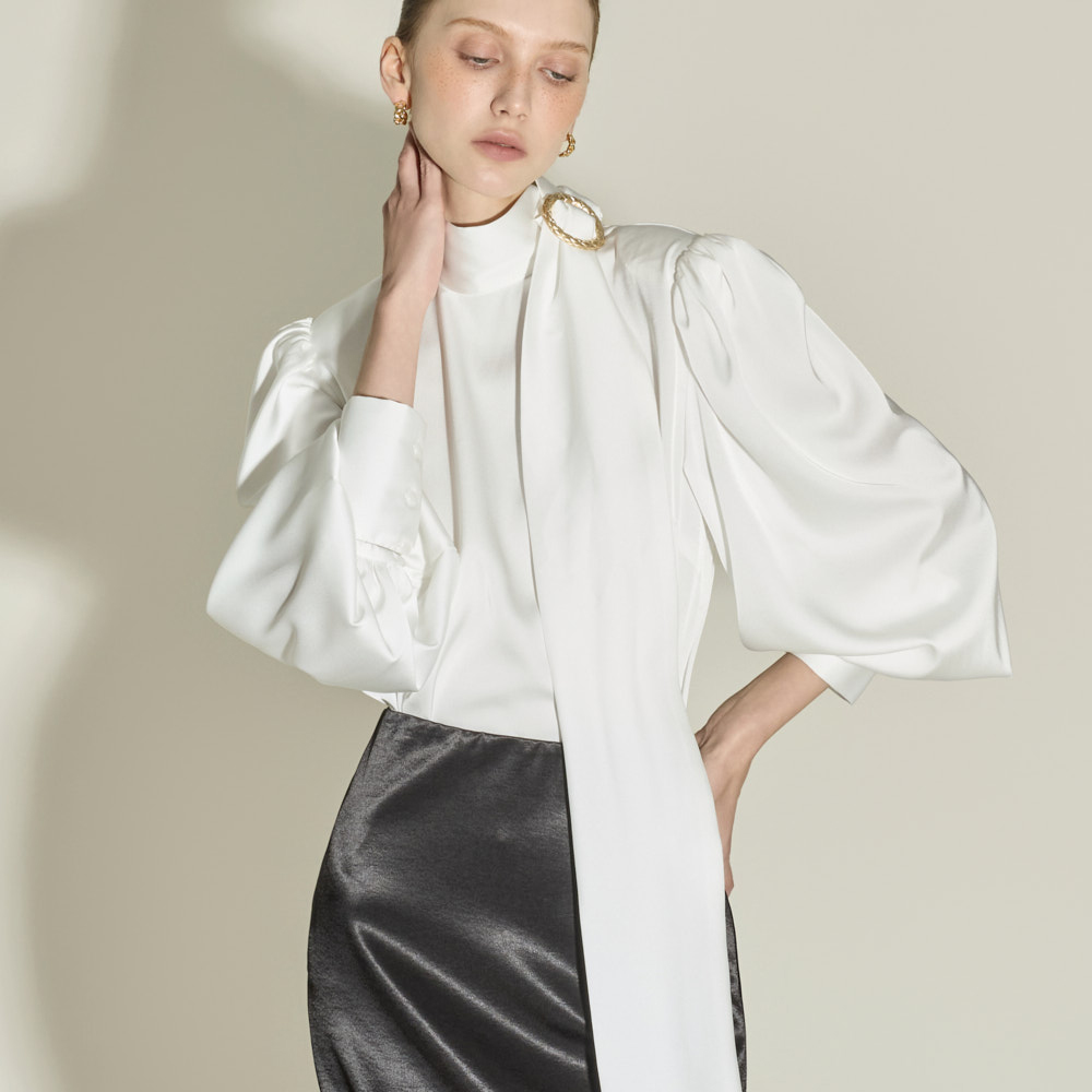 B3155 围巾 雪紡衫