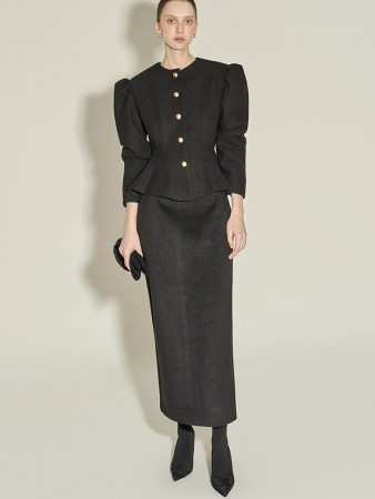 SK9301 高腰 修身 裙 Korea