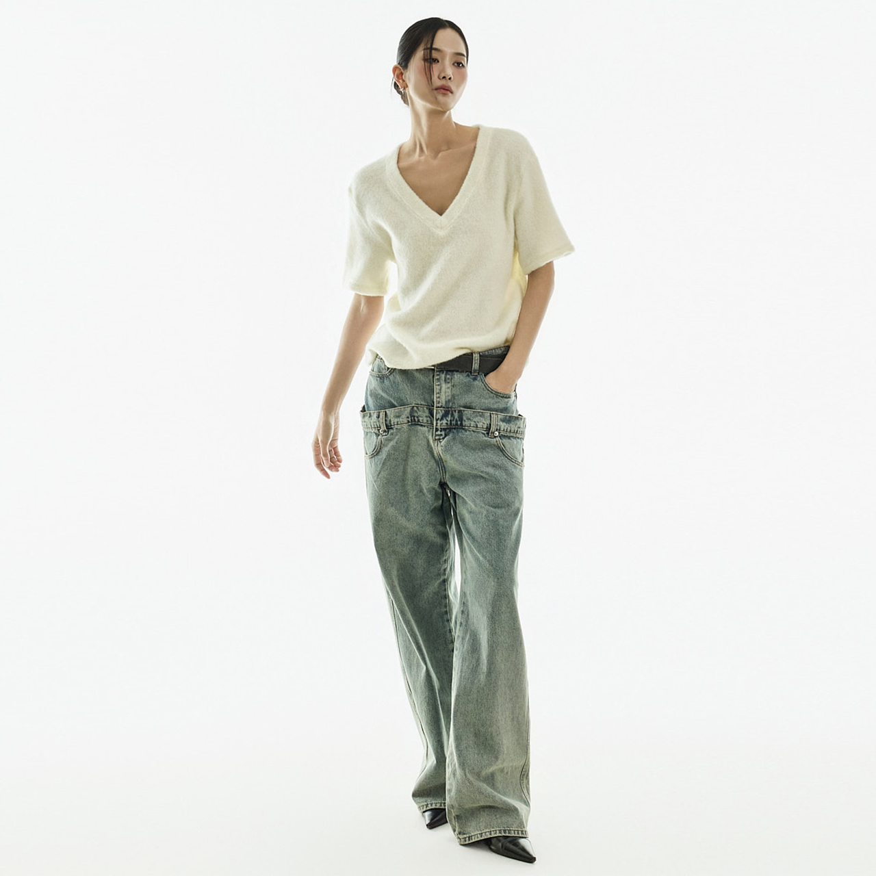 PJ598 低腰牛仔裤