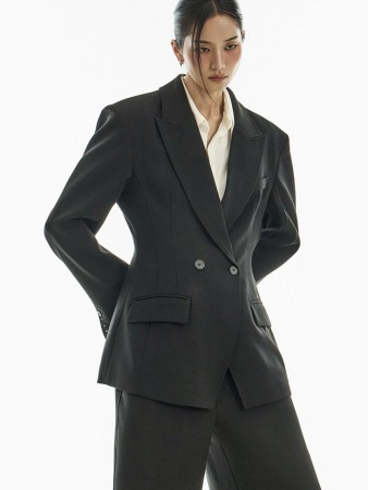 J9330 双扣垫肩夹克 Korea