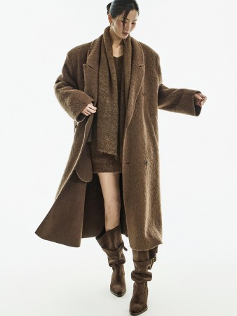 J2969 羊驼羊毛大衣 Korea