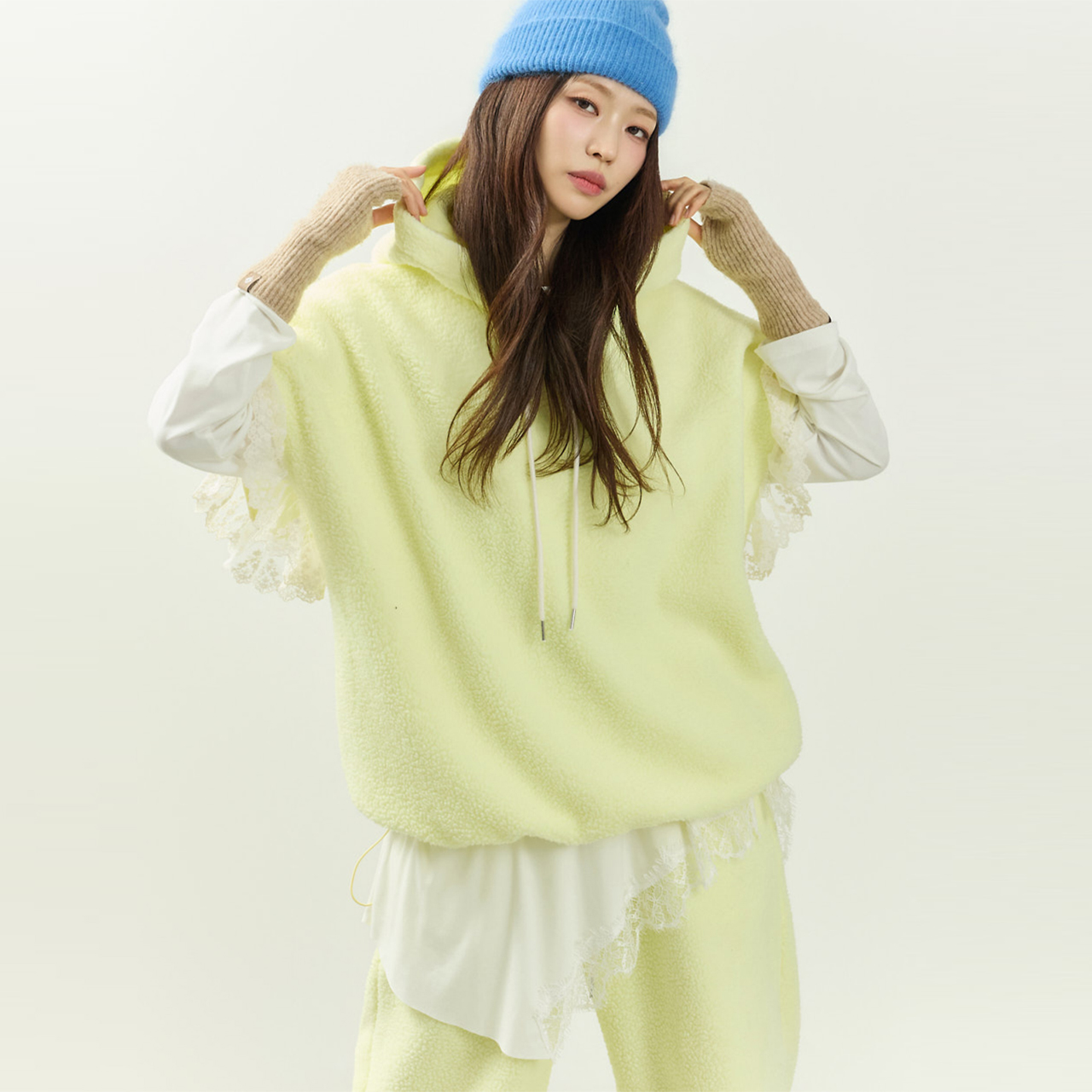 E4080 蕾丝 层叠式 上衣