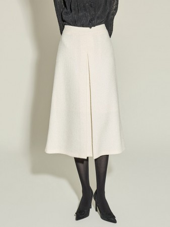 SK3146 百褶 羊毛 裙 Korea