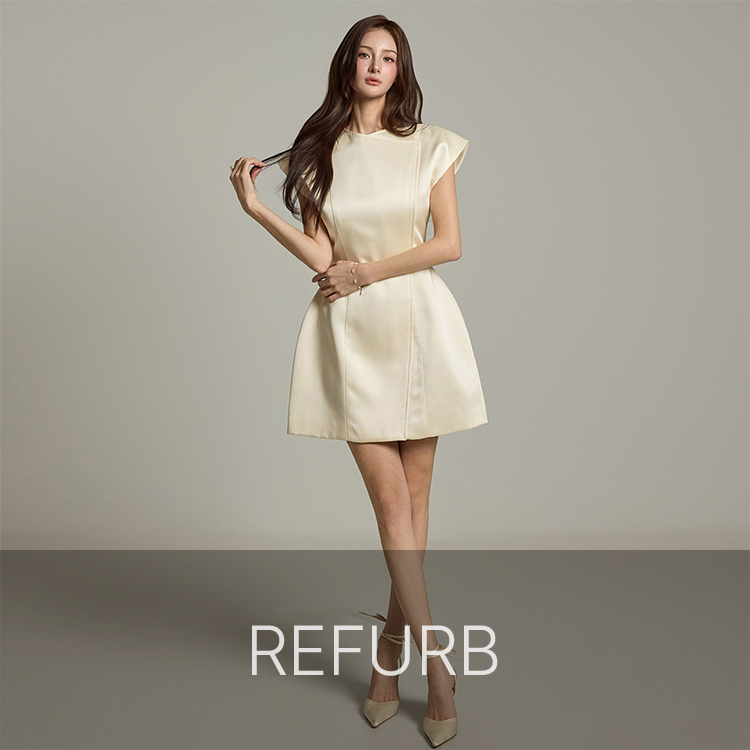 PS3886 細褶 迷你 連衣裙