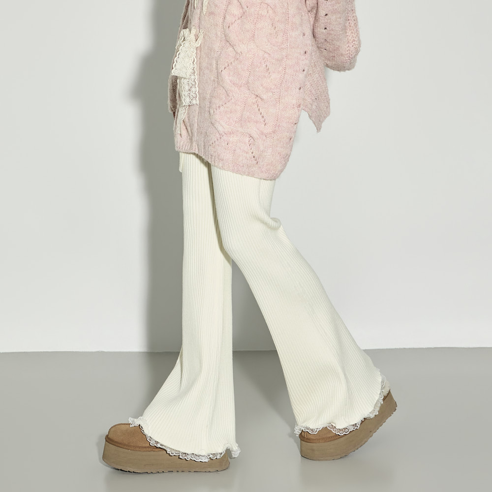 P3729 蕾丝 波紋狀的 褲子