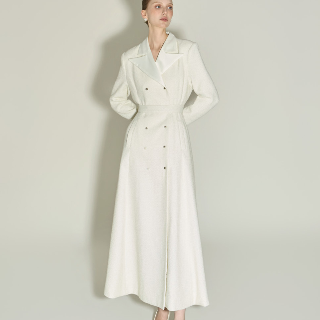 D5446 绑带 组合 羊毛 連衣裙