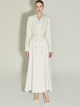 D5446 绑带 组合 羊毛 連衣裙 Korea