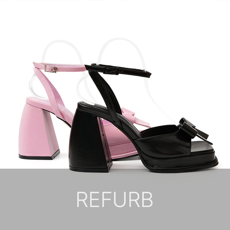 PS3892 메리 蝴蝶结 绑带 厚底凉鞋