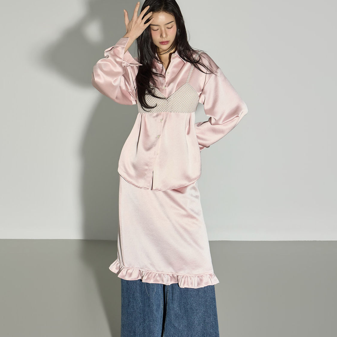 TP2325 衬衫 裙 组合