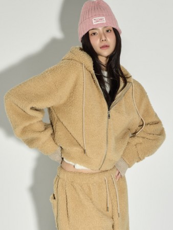 J3080 fleece 帶帽 加絨 拉链装 Korea