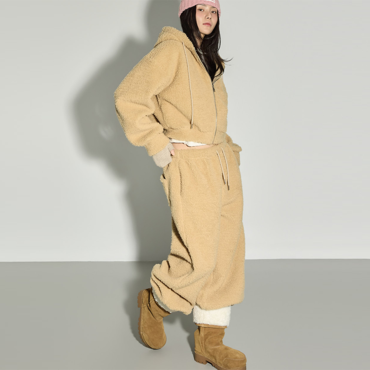 P3727 fleece 加絨 運動服 褲子