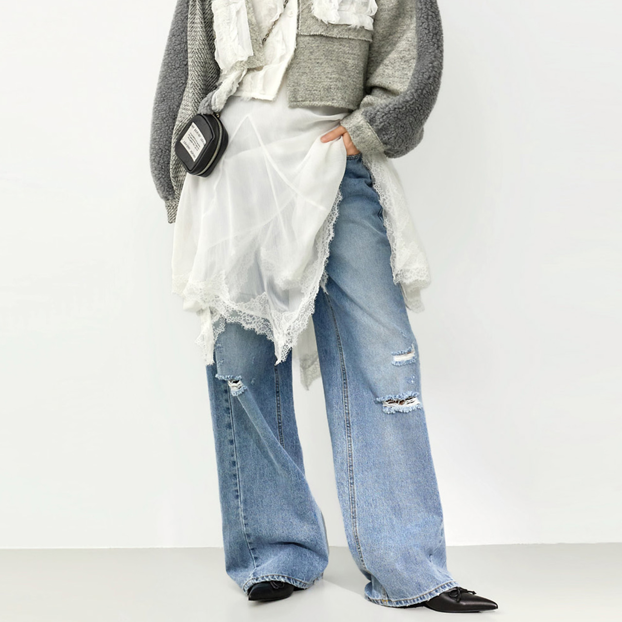 PJ624 低腰牛仔裤