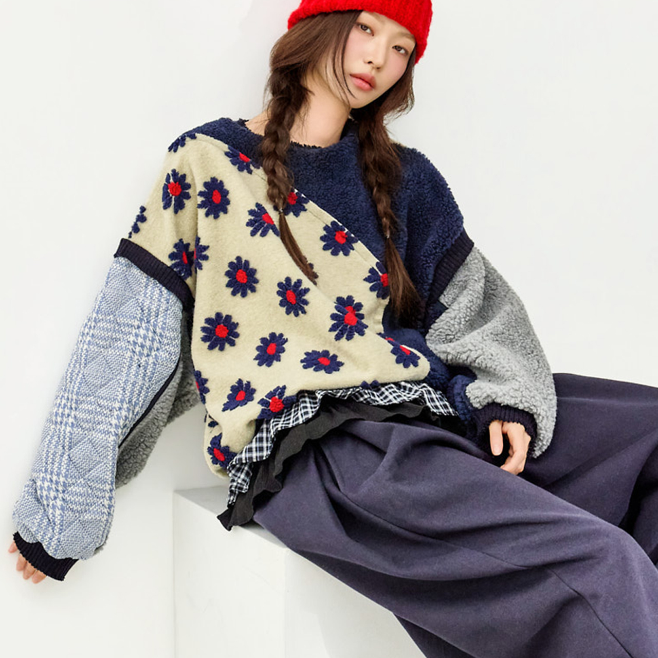 E4111 花纹 補丁 運動服