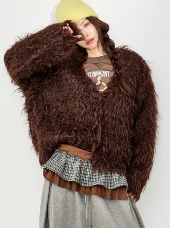 J3081 V領 開衫 Korea