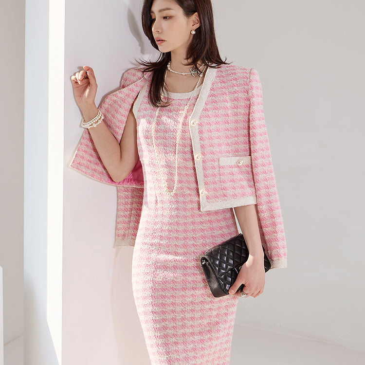 J1803 Tweed Single Jacket