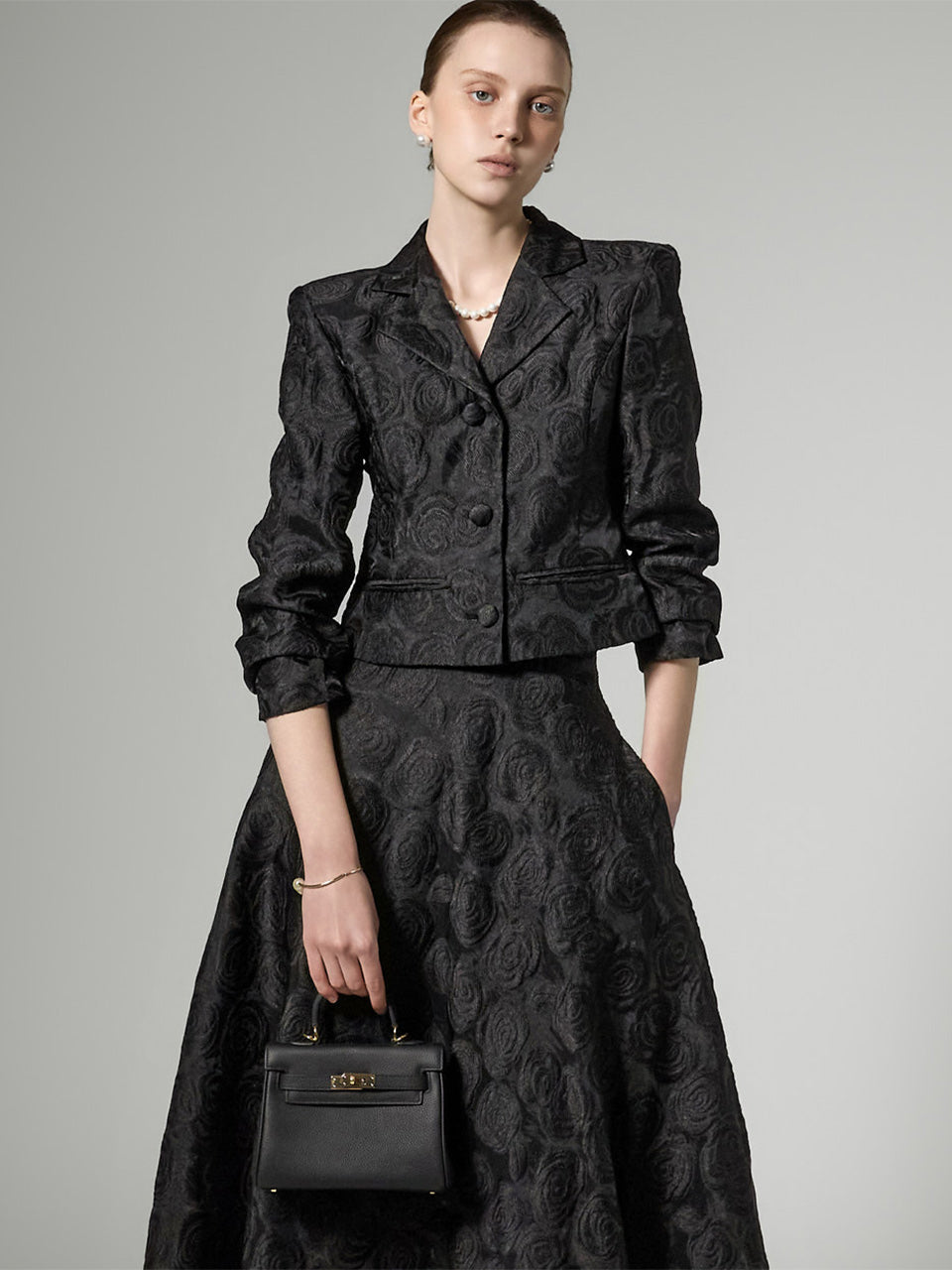 J3118 花卉图案夹克