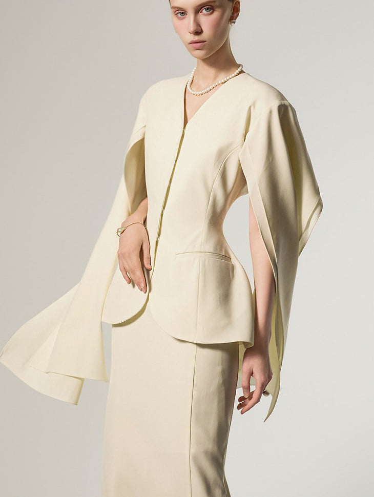 J9369 Cape Slim Jacket