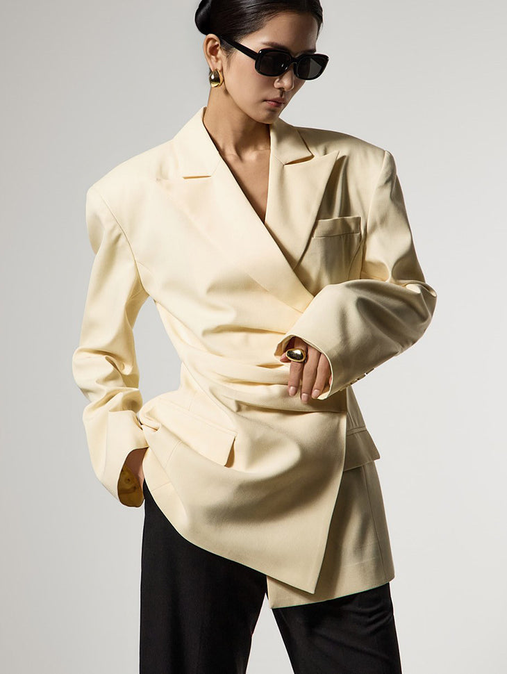 J3169 Drape Tailored Jacket