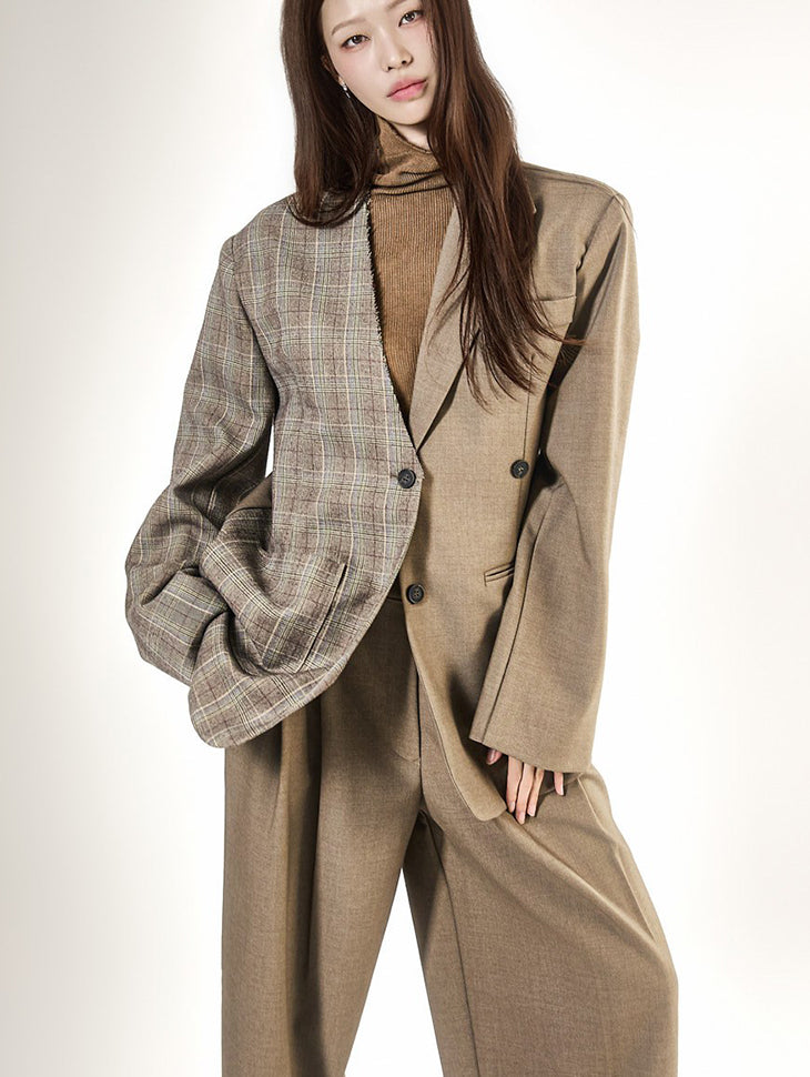 J3298 Check Mix Tailored Jacket