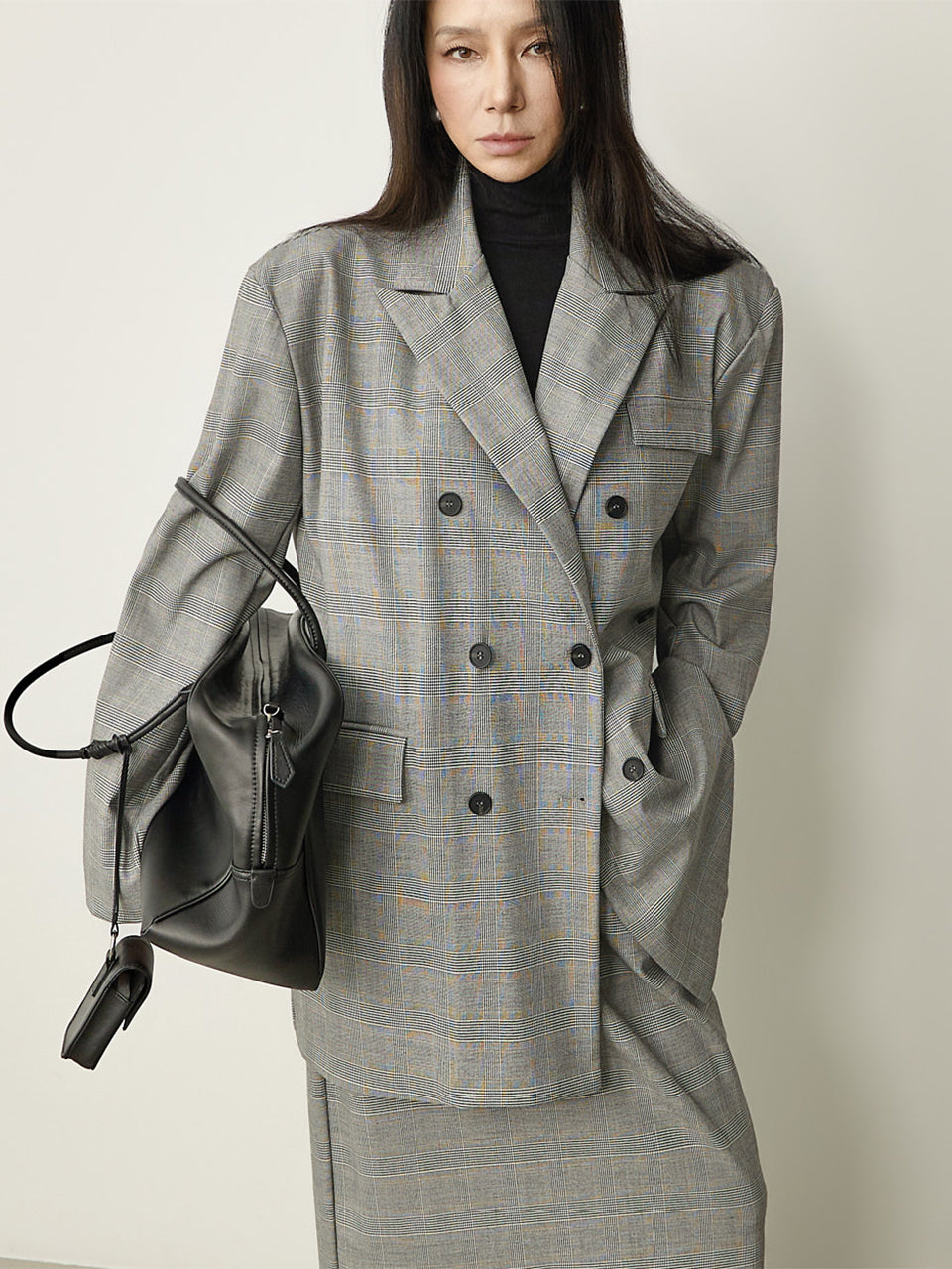 J3301 Glen Check Tailored Jacket