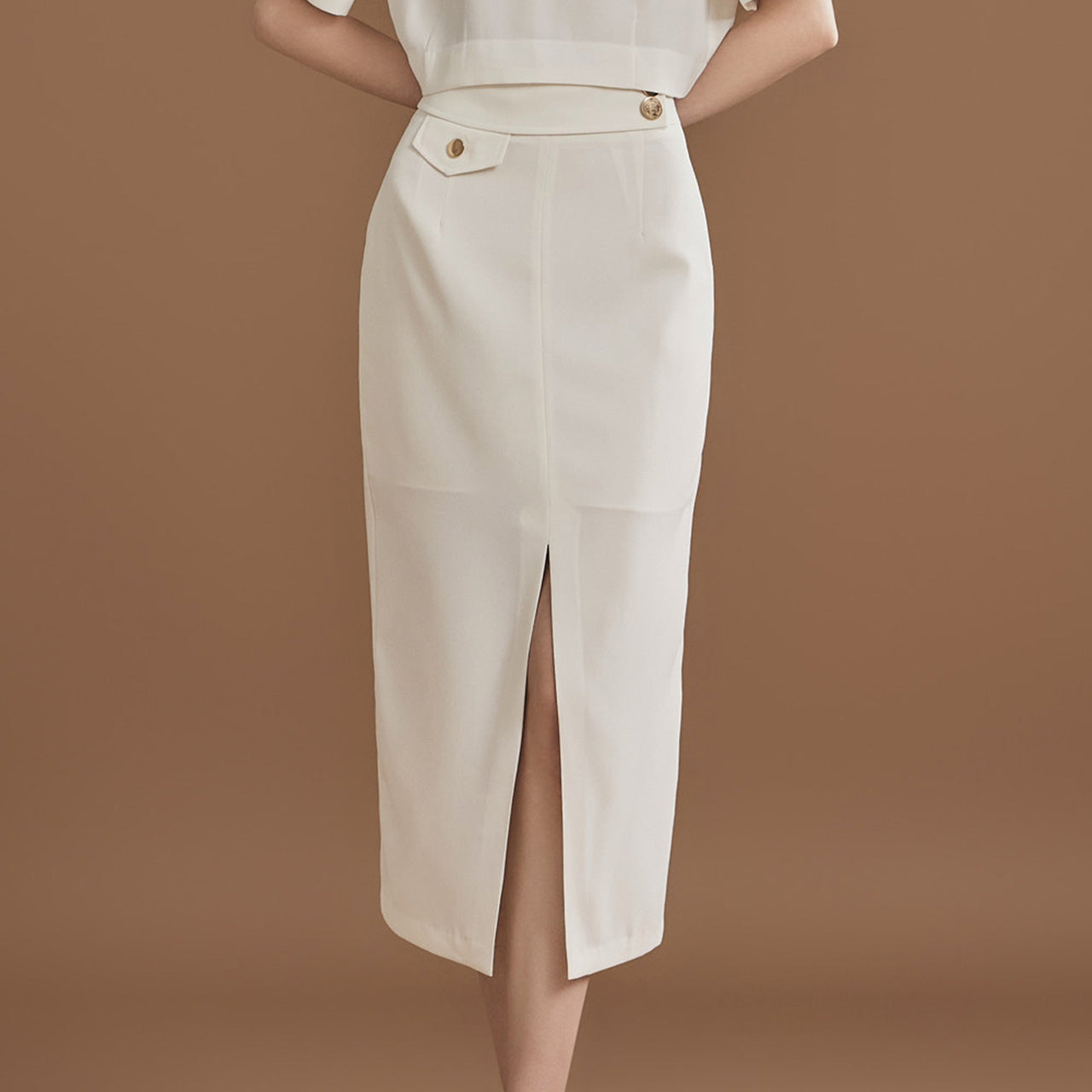 SK2723 Button Skirt