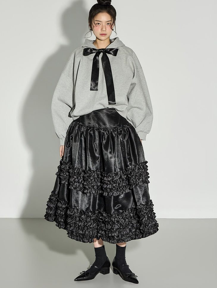 SK3150 Tiered Flare Skirt