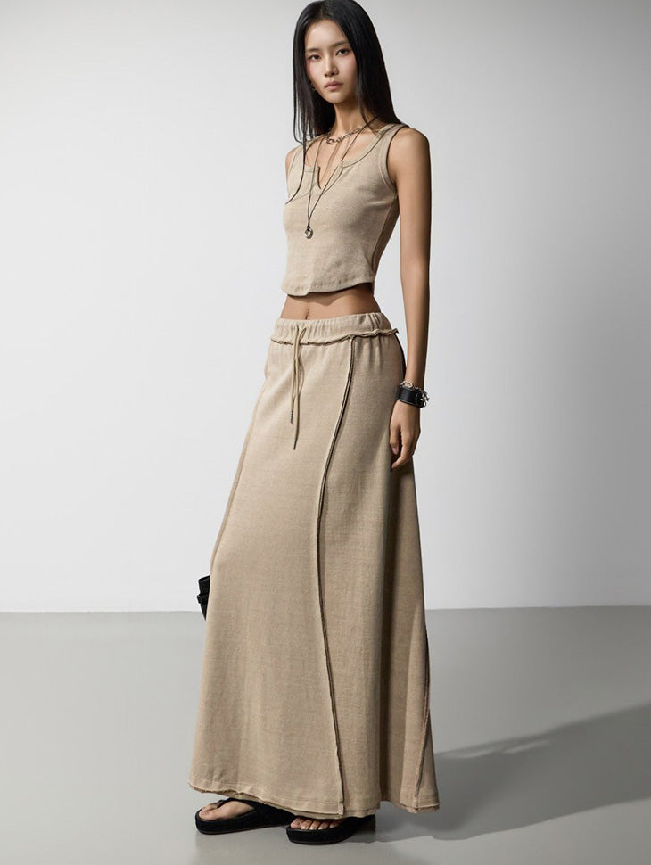SK3235 Soft Maxi Skirt