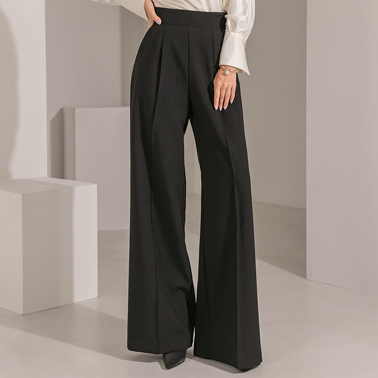 P9072 High Waist pintuck  Slacks