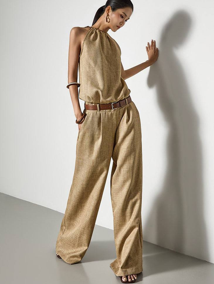 JS9028 Halter Neck Jumpsuit
