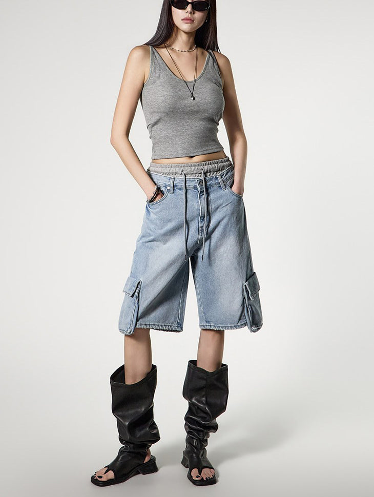 PJ646 Utility Half Jeans